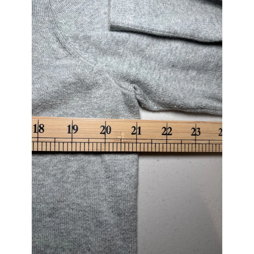 J.Crew Cotton Crewneck Sweater XL Heather Gray Long Sleeve Pullover